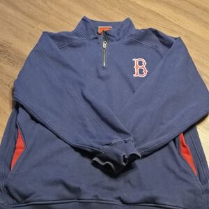 Genuine Merchandise Navy and Red Zip-Up Sweater